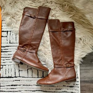 Tall Leather Riding Boots